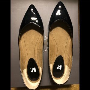 BP black shine flats, size 7.5 - worn once